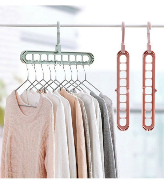 360° 9-Hole Rotating Clothes Hanger