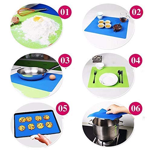 Extra Large Silicone Baking & Roti Rolling Mat with Measurements