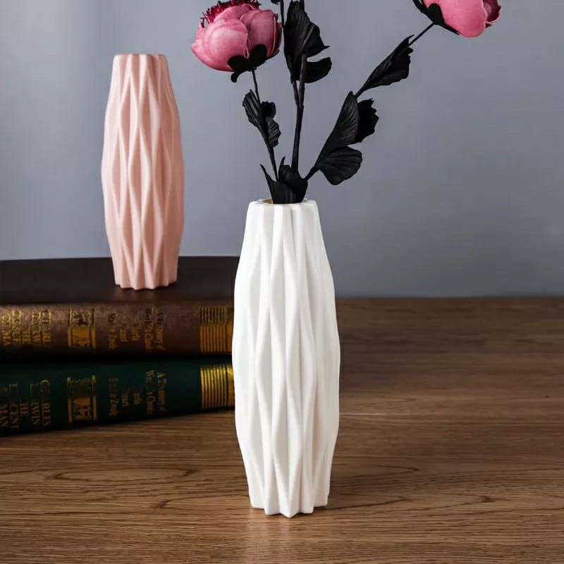 Multicolor Plastic Flower Vase