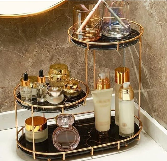 3-Tier Makeup Storage Rack & Cosmetic Organizer