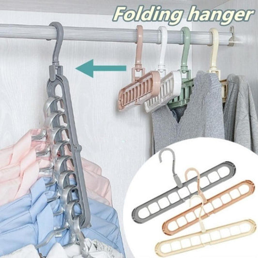 360° 9-Hole Rotating Clothes Hanger