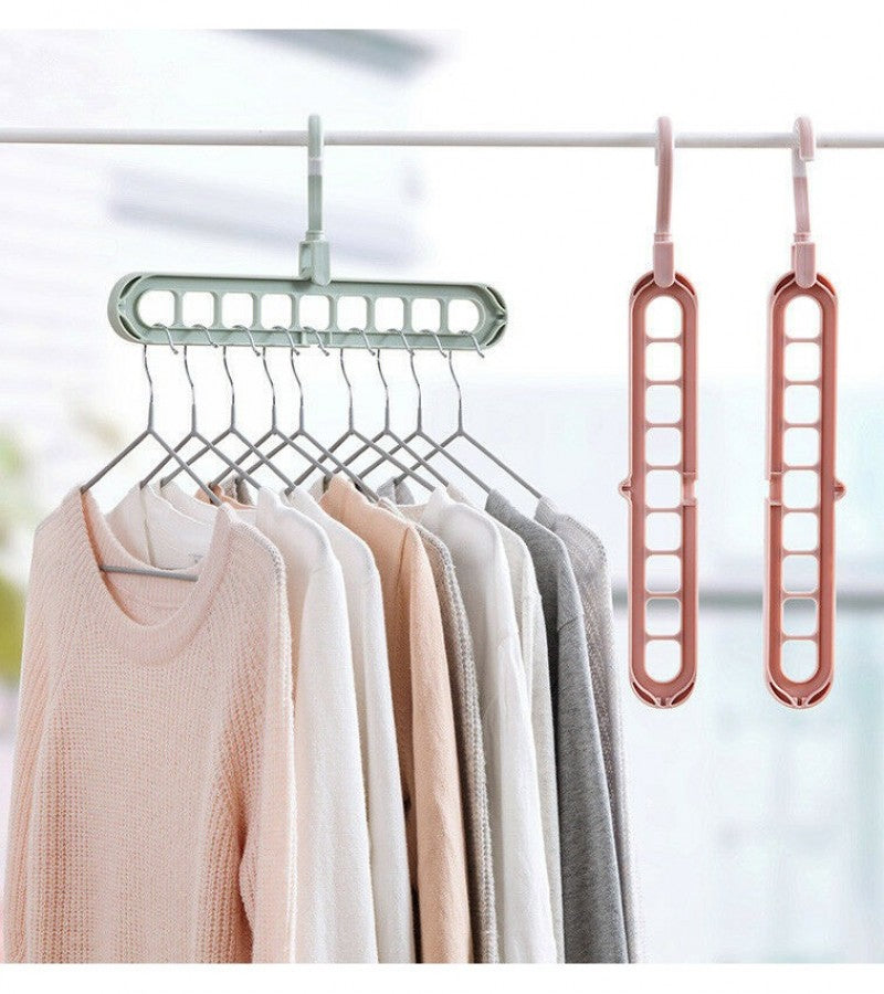 360° 9-Hole Rotating Clothes Hanger
