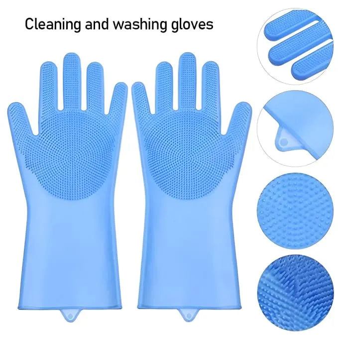 Reusable Magic Silicone Cleaning Gloves