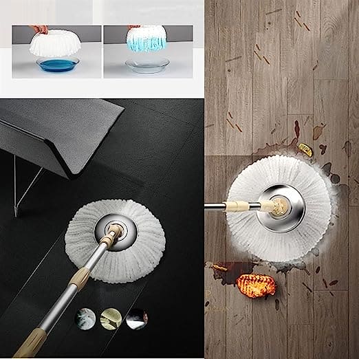 360° Rotating Microfiber Floor Cleaner with Bucket