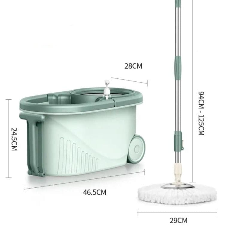 360° Rotating Microfiber Floor Cleaner with Bucket