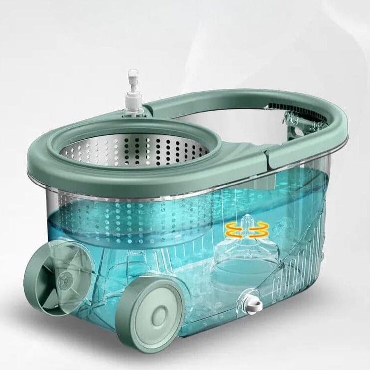 360° Rotating Microfiber Floor Cleaner with Bucket